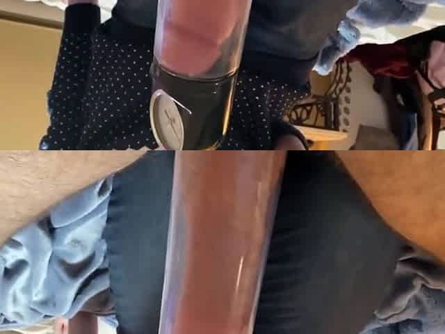 Friends Daughter Pumps Slobbers And Jerks Huge Cock For Thick Cum