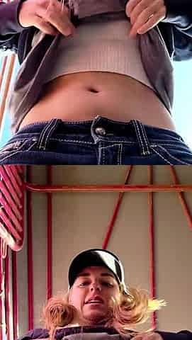 Blonde Teen In Solo Striptease Fun