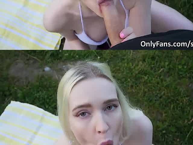 Sexy Blond Fit Angel Likes Hiking and Banging in Outdoors!