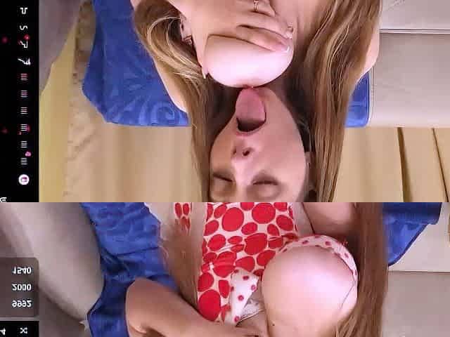 Big boob brunette masturbates on webcam