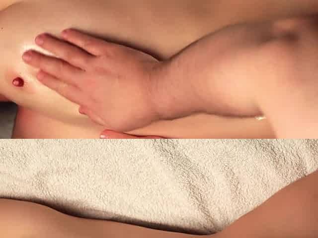 Gorgeous Slim Babe Lets the Masseur Cover Her With Oil & Please Her With Orgasmic Pussy Massage