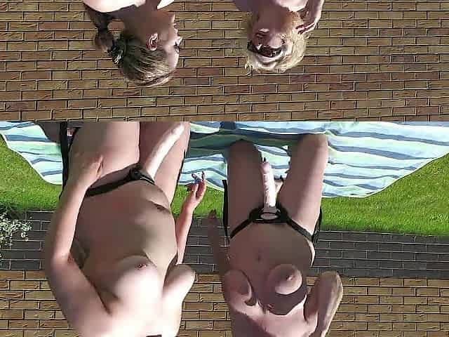 Thong on in the Garden