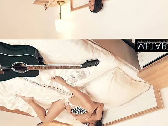 Gorgeous Girl With Perfect Body Strums Her Guitar Then Her Snatch