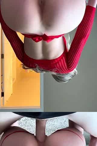 OliviaMaeBae Red Lingerie Sex Tape