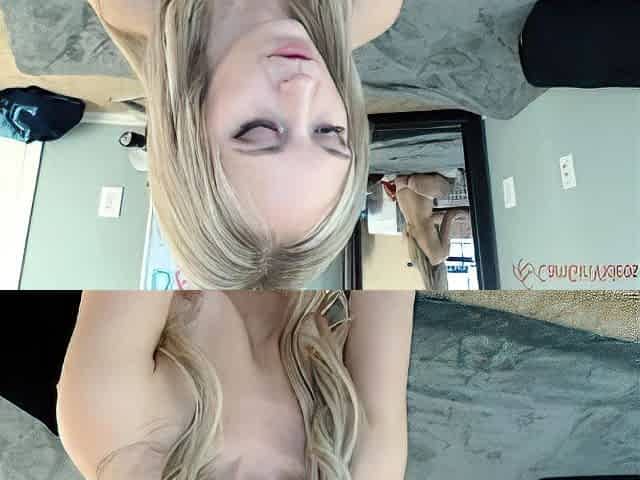 Blonde Teen Moaning In Pleasure While Masturbating
