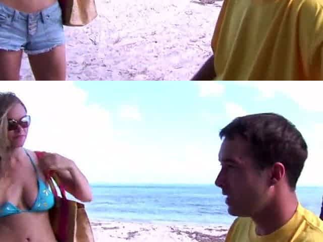 Ivana Is A Pretty Blond Who Likes To Screw On The Beach And Gulp Cum SQF