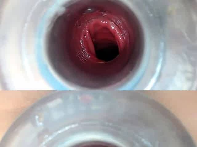 Sweet beauty masturbating on webcam close up