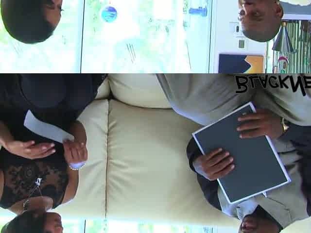 Ebony Amateur Is Screwing With The Insurance Dude