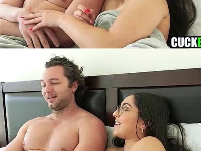 Cuckold Watching Wife Banging His Ebony Buddy