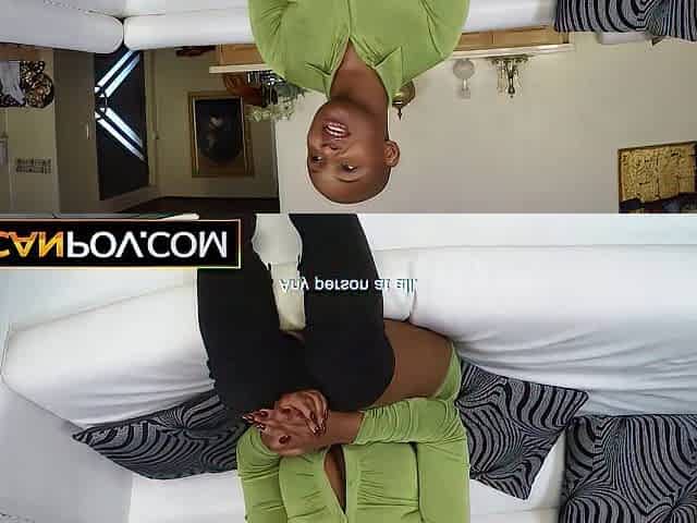 This hairless curvy BLACK bartender wanted to model... ended up SUCKING rod to hard launch her career