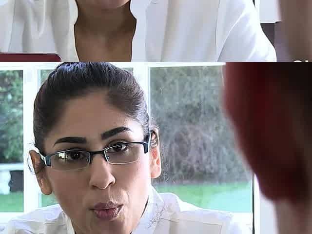 Two Cocks Fill Horny Interviewer From Both Sides