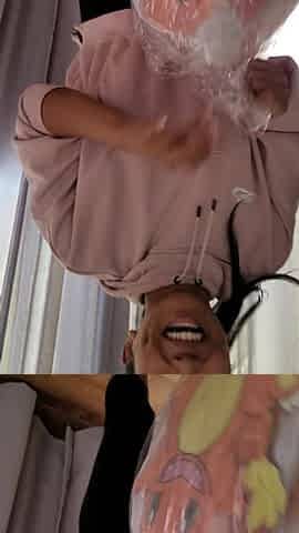 Solo mature masturbating on webcam