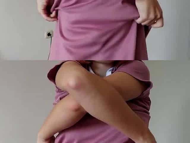 Slapping my wet pussy to orgasm
