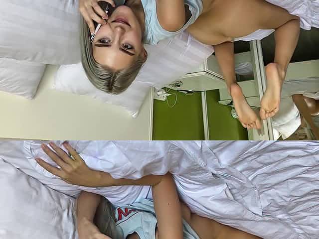 Ejaculant In Hairless Pussy Slit