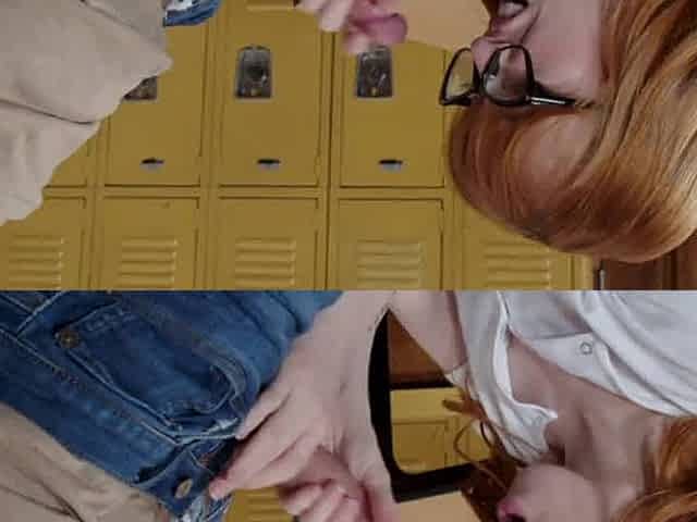 Madi Collins Gets Stuffed in the Classroom