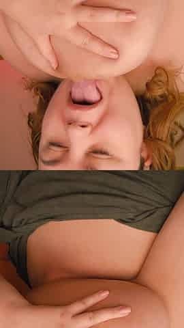 BBW Sucking Her Huge Juicy Sweet Tits