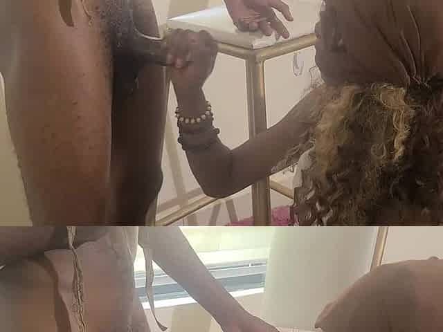 ebony cutie got banged