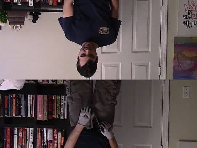 Role Play - Pissing and Cumming on Ross, Sexy and Perspired after Work