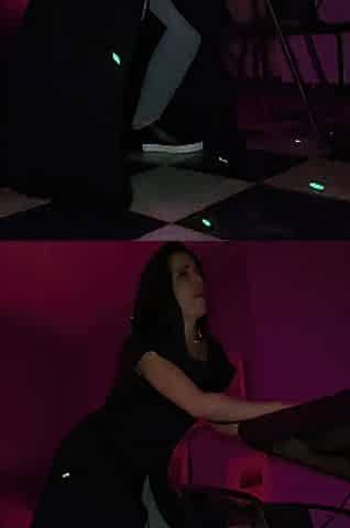 This Is Avid. Russian Wench Widen Her Legs Right on Club Dance Floor in Front of Everybody