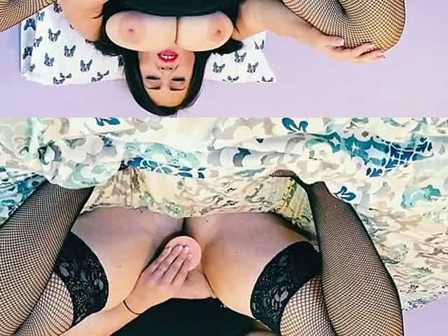 Busty milf horny solo toy time