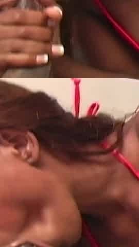 Skinny Black Queen Lady Armani Gets Her Pussy Hardcore Pounded by a Big Black Cock.