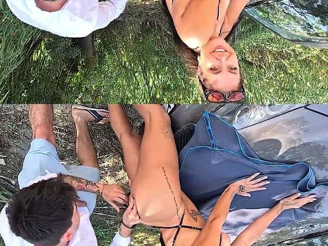 Los Patrones Fucks British Kylie Jones In The Ass Very Deep On Public Road Over Barcelona
