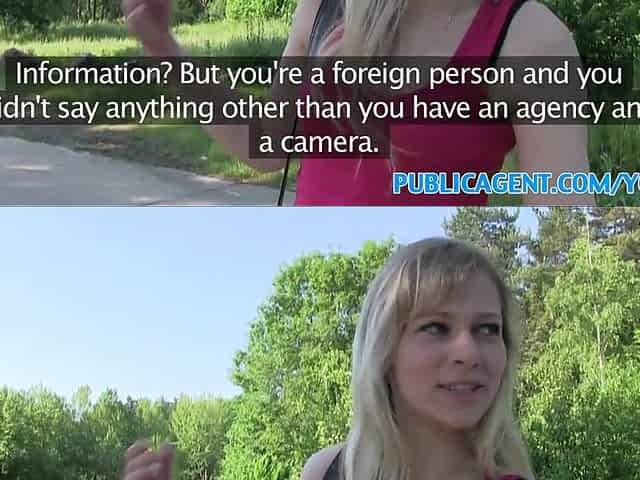 PublicAgent Blond student bangs a stranger for money