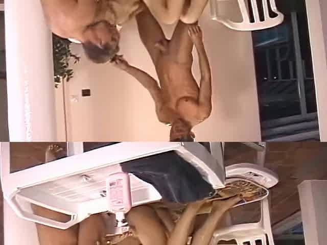 Vintage Double Cock Sucking Double Ass Fucking Threesome