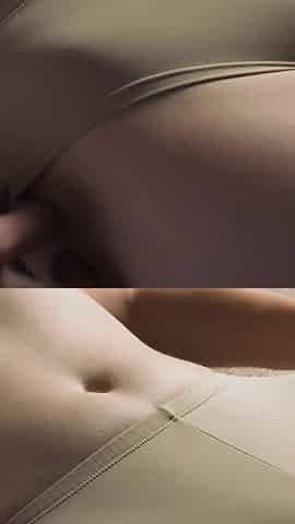 Real Amateur Showing Off Her Fat Camel Toe Pussy Close Up