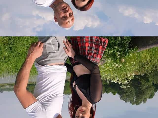 Redhead beauty Lana Lush enjoys outdoor sex with her partner