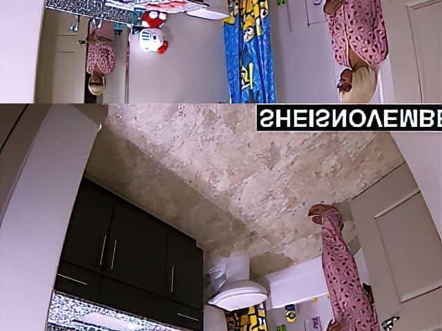 Step Dad Stalking Black Step Daughter On The Commode For Sex