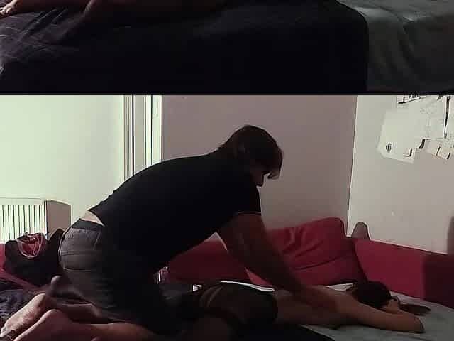 Male+Male+Female Three-some With Massage - PART 1