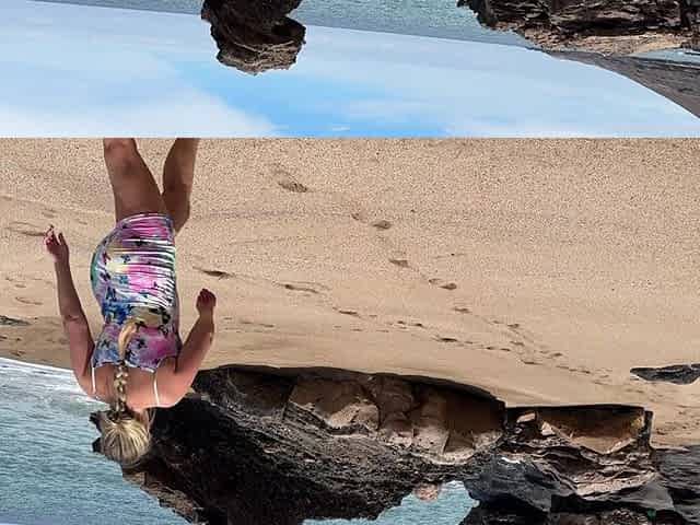 Public Pee Desperate on the Beach
