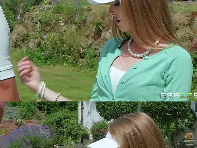 Slutty Blonde Chick Fucks Her Husbands New Caddy With Marc Rose