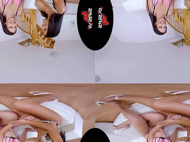Shalina & Tindra - Busty; Lesbian Girl On Girl Big Breasts Shaved Pussy Dildo