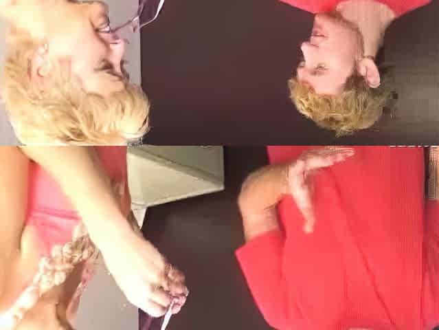 Sexy mom gives a sloppy bj on young guy Joey in the laundry