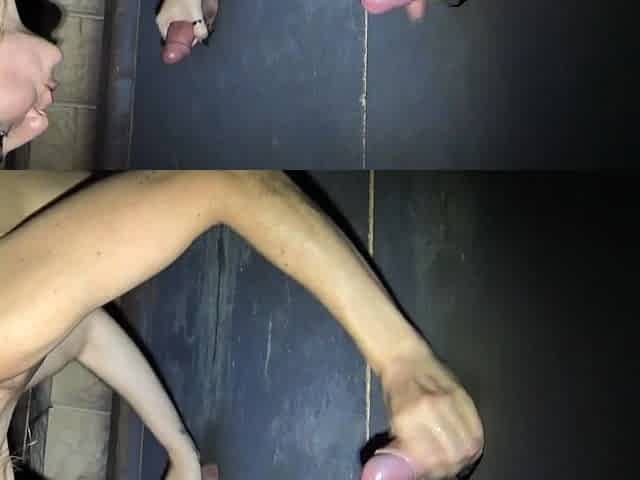 Glory hole blowjob busty amateur blonde fucking
