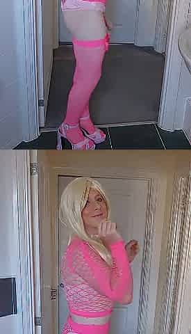 Sissy Wench Strokes and Chokes on Biggest Weenie