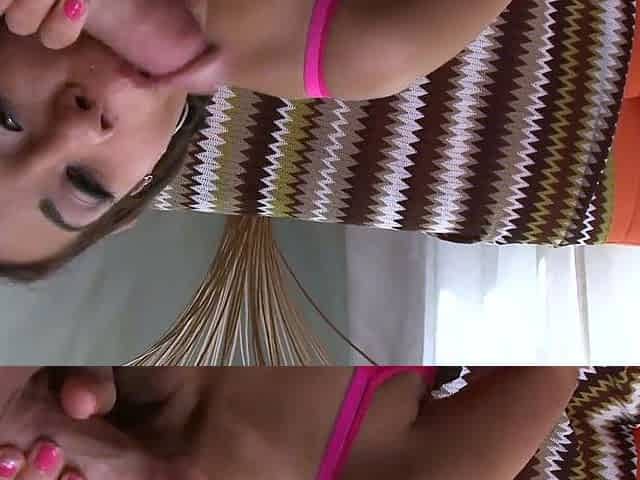 Sultry Latina Babe Drenched in Cum after Fucking her Manmeat