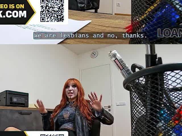 LOAN4K. Screwing my slutty emo client in the bank