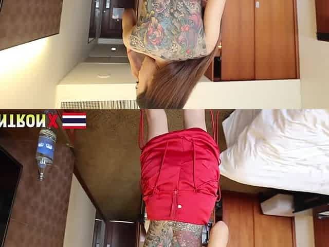 Johntronx - Watch Me Fuck and Creampie This Tattooed Slim Asian Amateur Babe