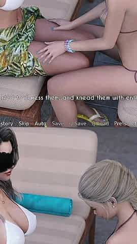 Awam - Ellie's Naughty Invitation: Sofia Gets Pulled Into a Dripping Wet Lesbian Kissing