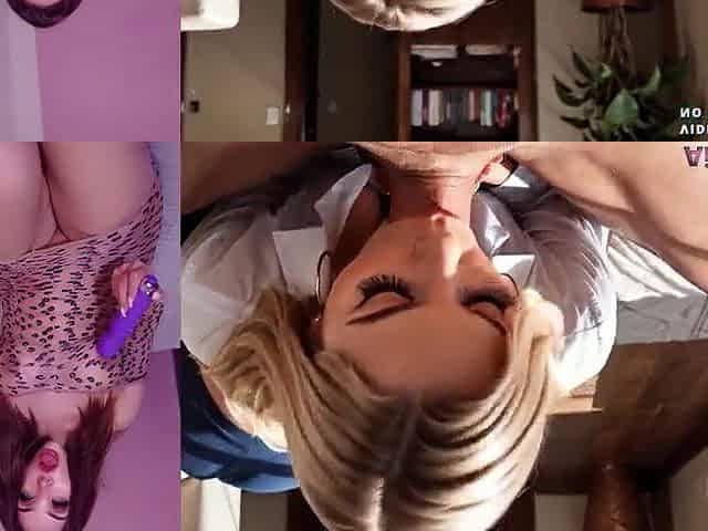 Secretaria rubia con grandes tetas cogiendo con el jefe - AI generated react