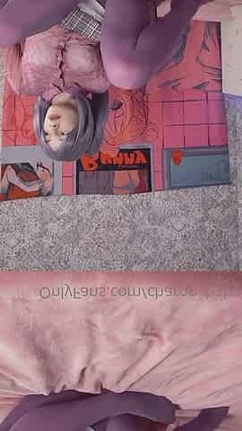 Cosplay Masturbation and dildo riding, solo