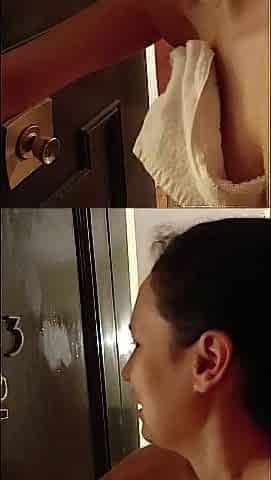 Daring My Wife to get bare in the hall of the hotel.