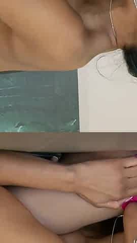 Two black sluts play with each other when shortage of dicks