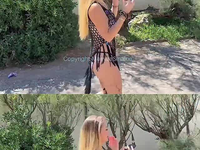 Maeva Sinaloa - Married woman discreetly gets drilled in the street during the day