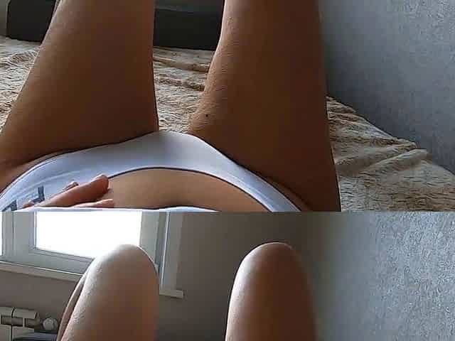 Teen Cums in White Socks - POV Amateur Solo