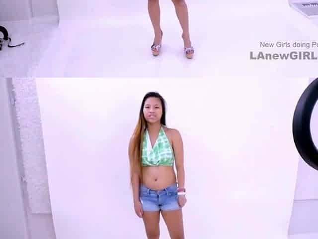 Striking Oriental female-dominator got tempted by the producer