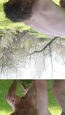 Petite Blonde Gets Massive Outdoor Facial